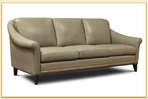 Hình ảnh Chụp góc nghiêng mẫu ghế sofa văng bọc da đẹp Softop-1401