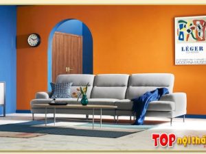 Hình ảnh Ghế sofa văng nỉ vải đẹp 3 chỗ Softop-1030