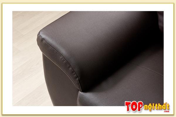 Hình ảnh Phần tay ghế mẫu sofa văng da đẹp SofTop-0902