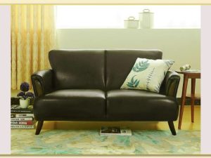 Hình ảnh Sofa văng da cỡ nhỏ mini thiết kế 2 chỗ ngồi Softop-1654