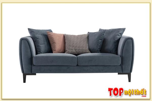 Hình ảnh Sofa văng đẹp bọc vải nỉ thiết kế chân cao Softop-1508