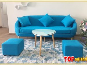 Hình ảnh Ghế sofa văng nỉ đẹp hiện đại kích thước nhỏ xinh SofTop-0135