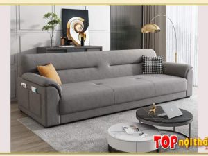 Hình ảnh Mẫu sofa nỉ vải dạng văng 2 chỗ đẹp xinh SofTop-0694