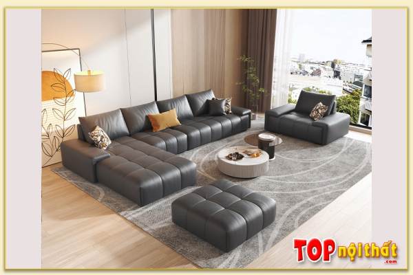 Hình ảnh Bộ ghế sofa phối hợp nhiều món cho phòng khách rộng SofTop-0722