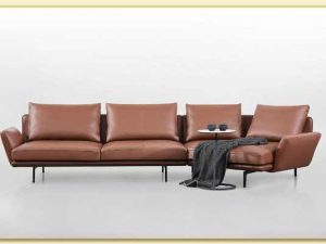 Hình ảnh Ghế sofa góc bọc da kích thước lớn đẹp sang trọng Softop-1485